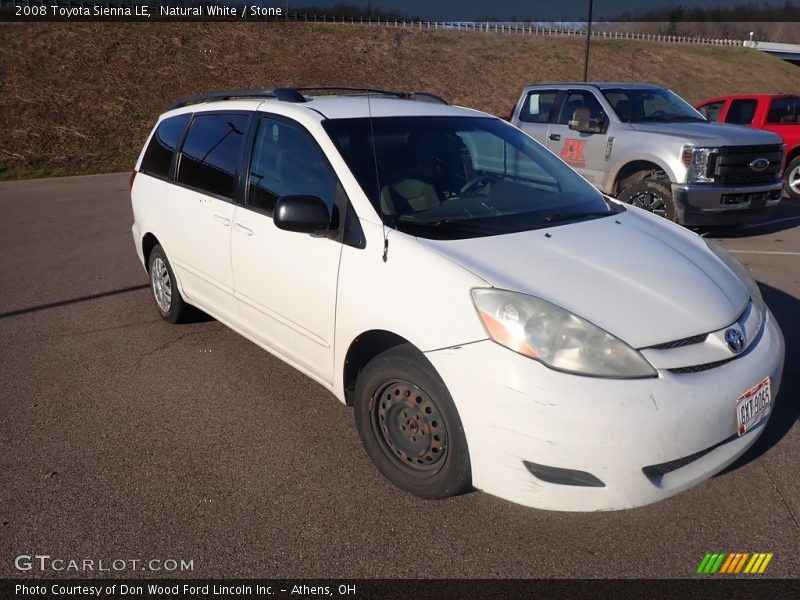 Natural White / Stone 2008 Toyota Sienna LE