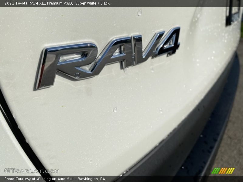 Super White / Black 2021 Toyota RAV4 XLE Premium AWD