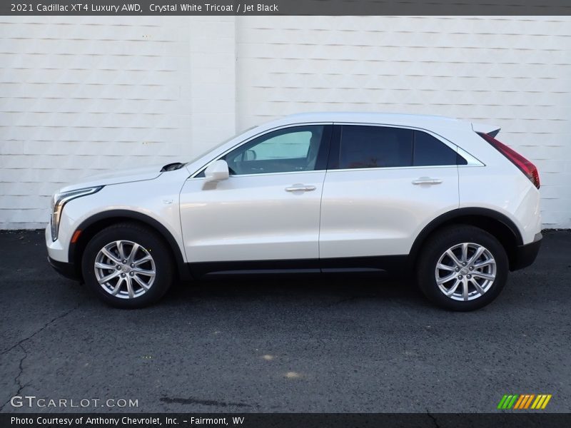 Crystal White Tricoat / Jet Black 2021 Cadillac XT4 Luxury AWD