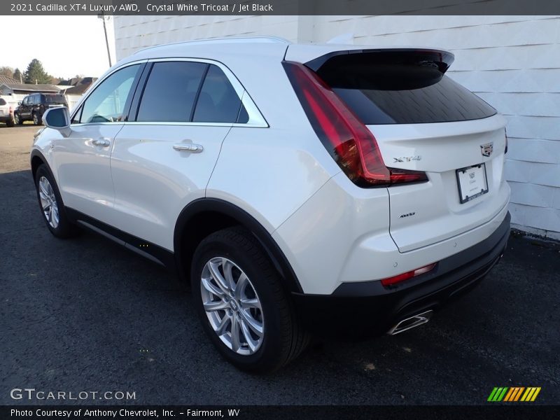 Crystal White Tricoat / Jet Black 2021 Cadillac XT4 Luxury AWD