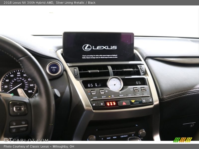 Silver Lining Metallic / Black 2018 Lexus NX 300h Hybrid AWD