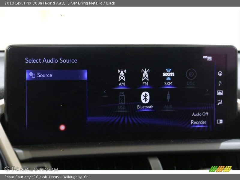 Silver Lining Metallic / Black 2018 Lexus NX 300h Hybrid AWD