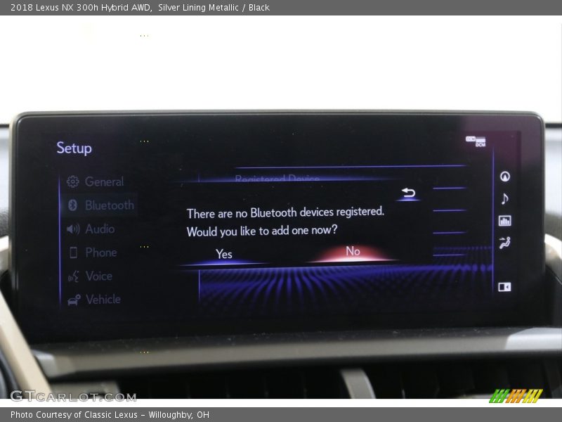 Silver Lining Metallic / Black 2018 Lexus NX 300h Hybrid AWD