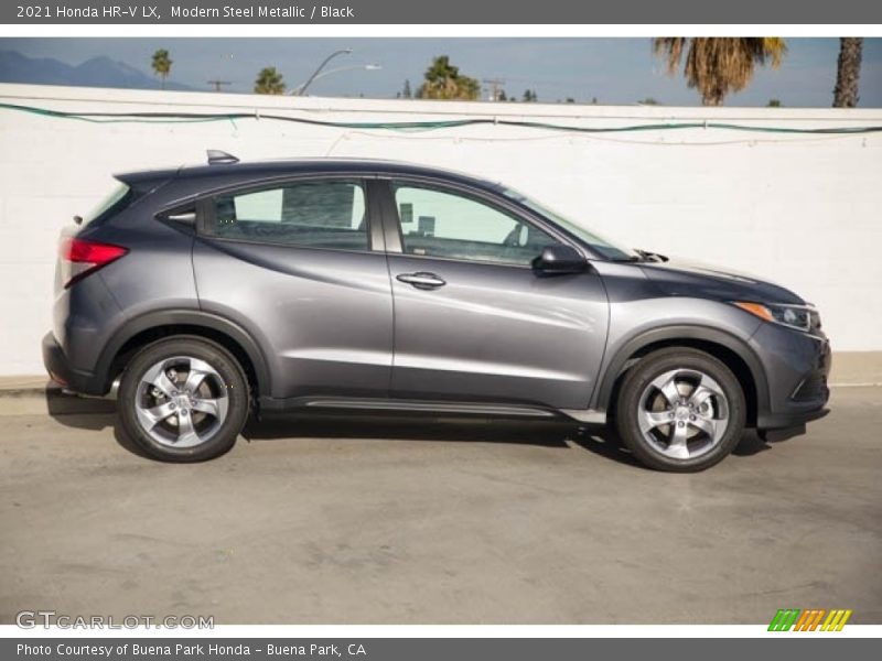 Modern Steel Metallic / Black 2021 Honda HR-V LX