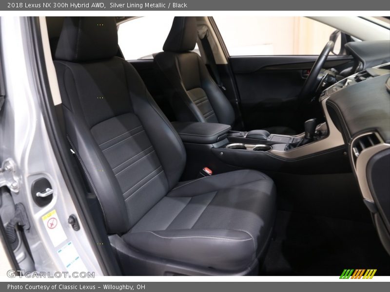 Silver Lining Metallic / Black 2018 Lexus NX 300h Hybrid AWD