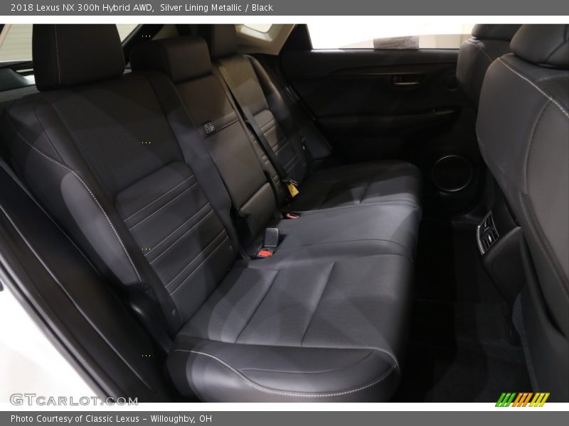 Silver Lining Metallic / Black 2018 Lexus NX 300h Hybrid AWD