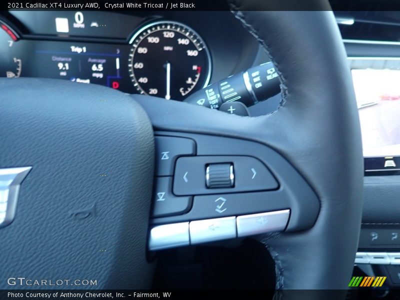 Crystal White Tricoat / Jet Black 2021 Cadillac XT4 Luxury AWD