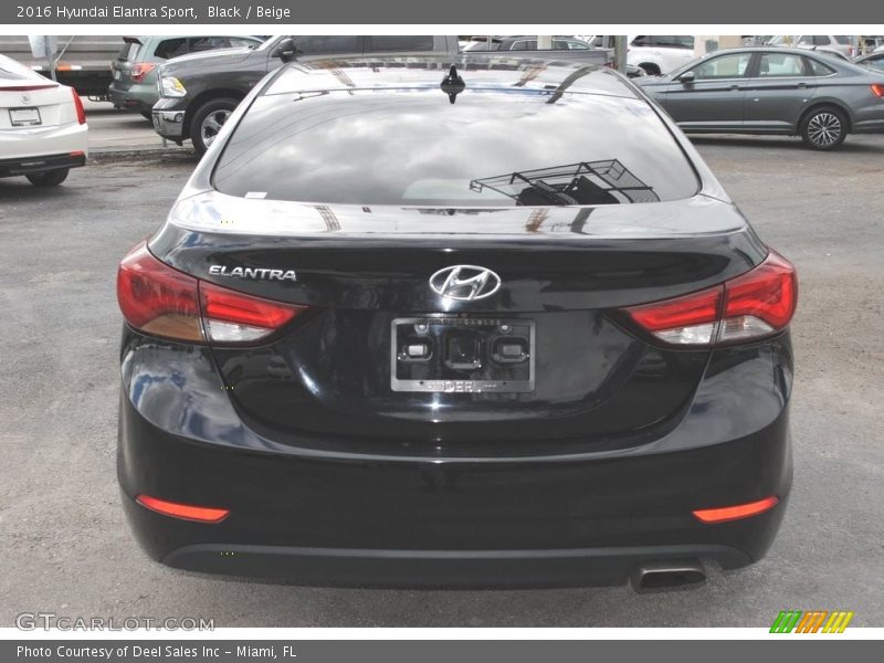 Black / Beige 2016 Hyundai Elantra Sport