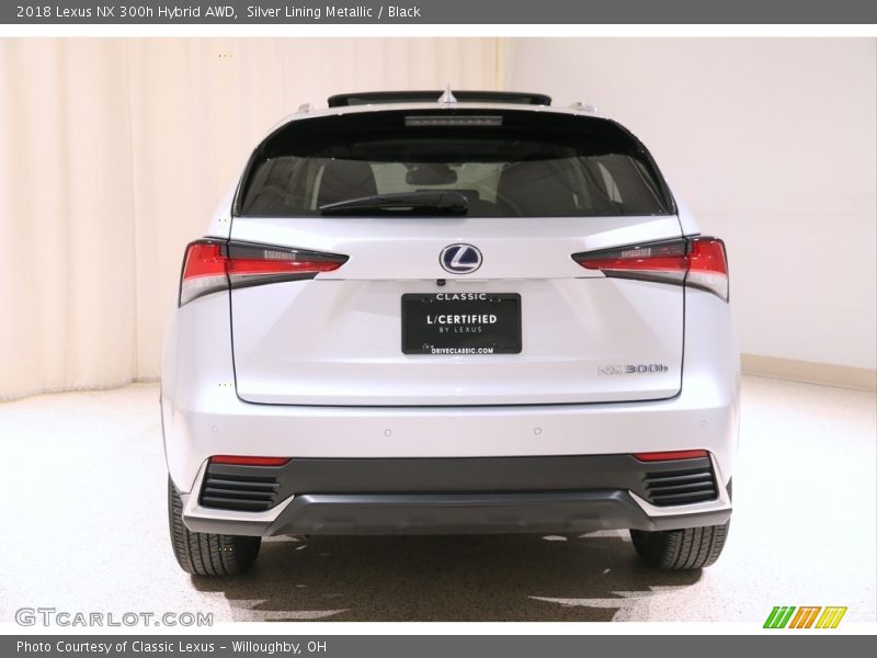 Silver Lining Metallic / Black 2018 Lexus NX 300h Hybrid AWD