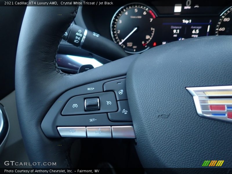 Crystal White Tricoat / Jet Black 2021 Cadillac XT4 Luxury AWD
