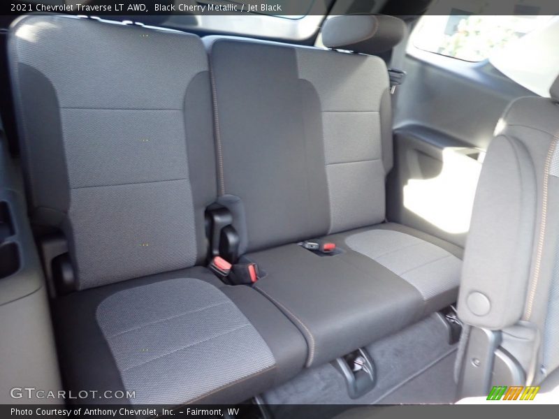 Black Cherry Metallic / Jet Black 2021 Chevrolet Traverse LT AWD