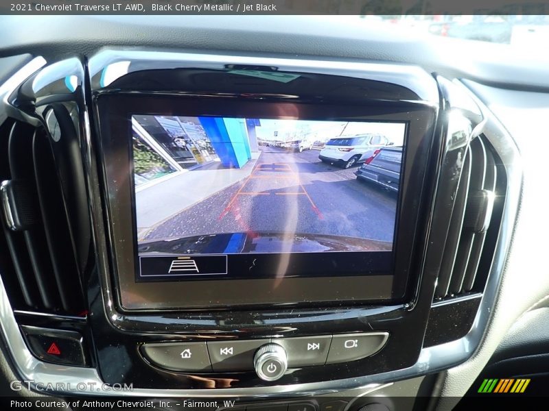 Black Cherry Metallic / Jet Black 2021 Chevrolet Traverse LT AWD