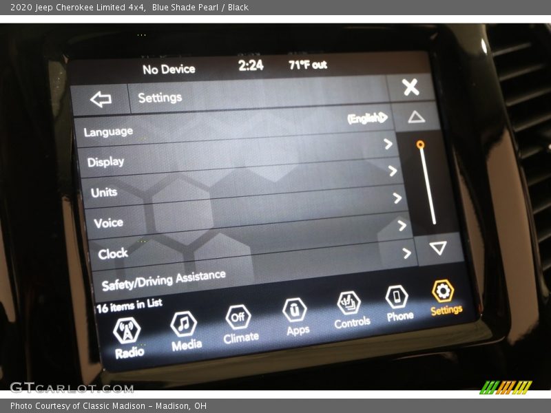 Blue Shade Pearl / Black 2020 Jeep Cherokee Limited 4x4