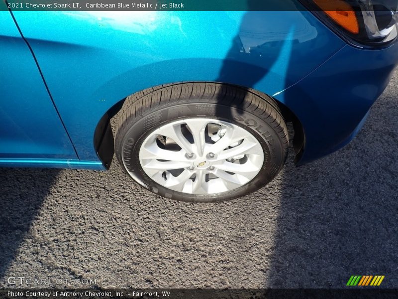 Caribbean Blue Metallic / Jet Black 2021 Chevrolet Spark LT