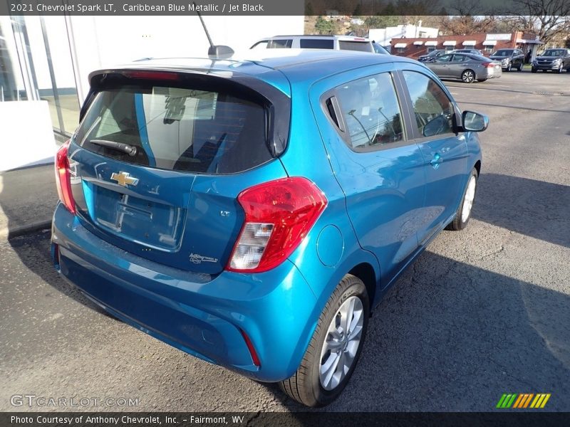 Caribbean Blue Metallic / Jet Black 2021 Chevrolet Spark LT