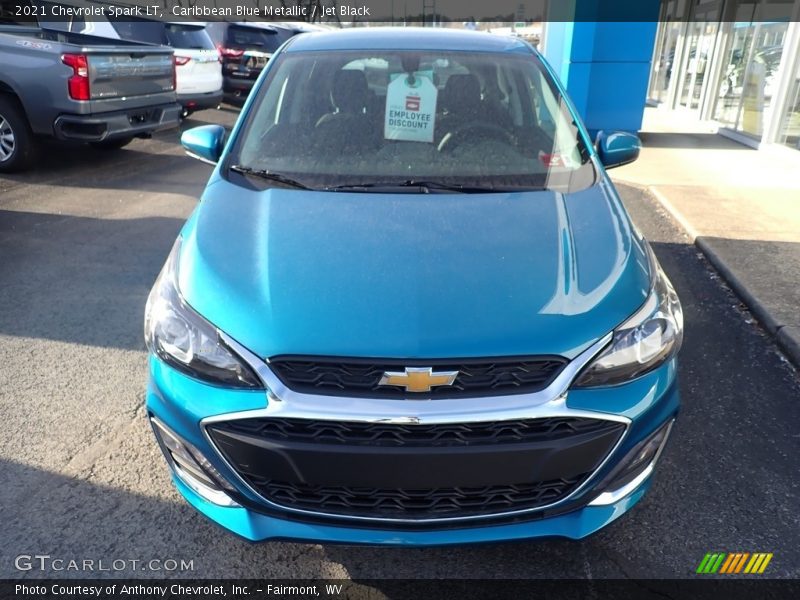 Caribbean Blue Metallic / Jet Black 2021 Chevrolet Spark LT