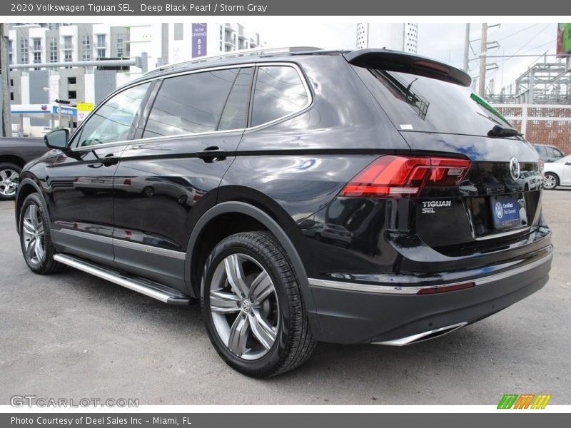 Deep Black Pearl / Storm Gray 2020 Volkswagen Tiguan SEL
