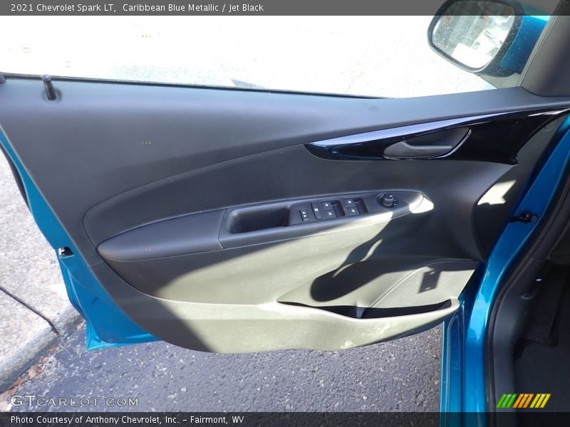 Caribbean Blue Metallic / Jet Black 2021 Chevrolet Spark LT
