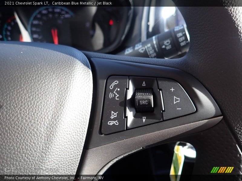 Caribbean Blue Metallic / Jet Black 2021 Chevrolet Spark LT