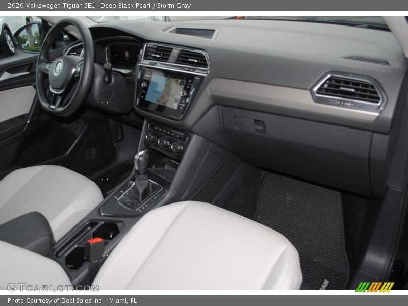 Deep Black Pearl / Storm Gray 2020 Volkswagen Tiguan SEL