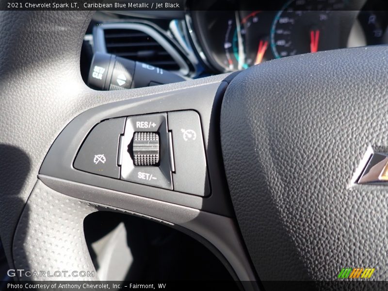 Caribbean Blue Metallic / Jet Black 2021 Chevrolet Spark LT
