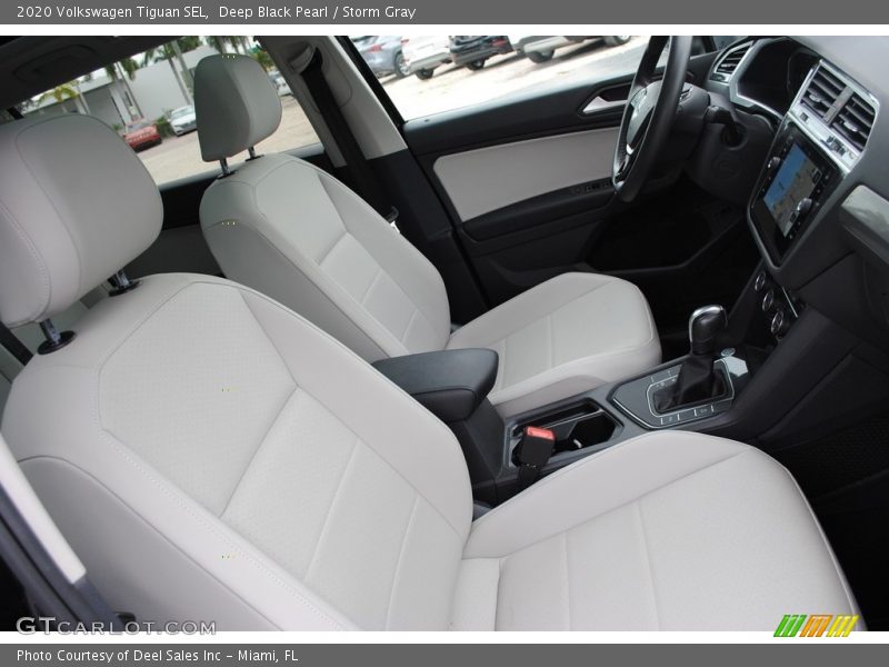 Deep Black Pearl / Storm Gray 2020 Volkswagen Tiguan SEL