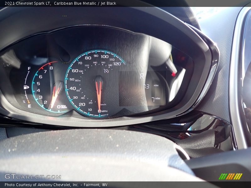Caribbean Blue Metallic / Jet Black 2021 Chevrolet Spark LT