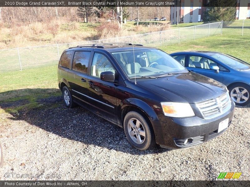 Brilliant Black Crystal Pearl / Medium Slate Gray/Light Shale 2010 Dodge Grand Caravan SXT