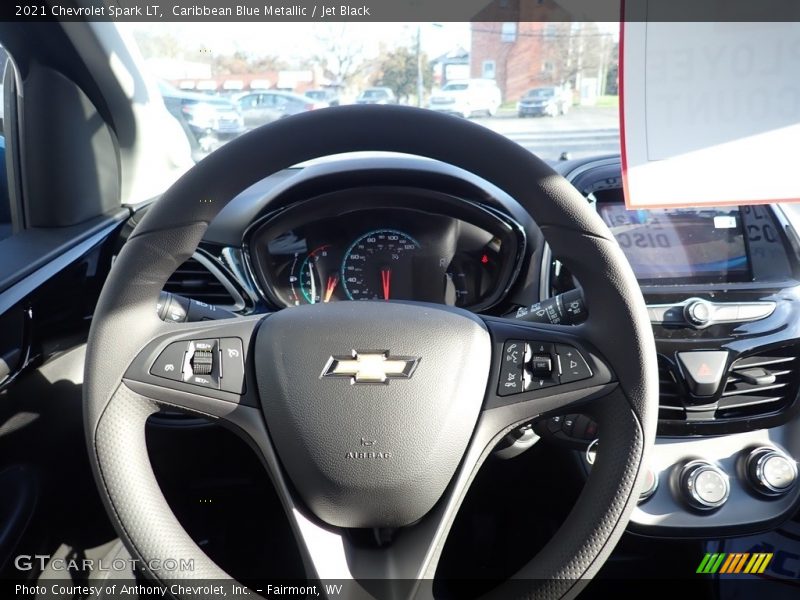 Caribbean Blue Metallic / Jet Black 2021 Chevrolet Spark LT