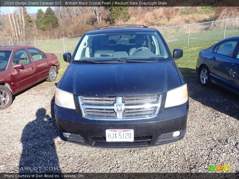 Brilliant Black Crystal Pearl / Medium Slate Gray/Light Shale 2010 Dodge Grand Caravan SXT