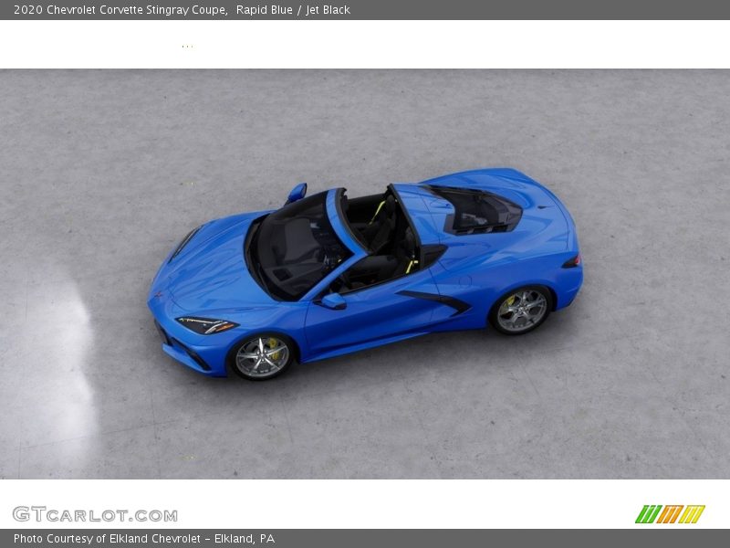 Rapid Blue / Jet Black 2020 Chevrolet Corvette Stingray Coupe