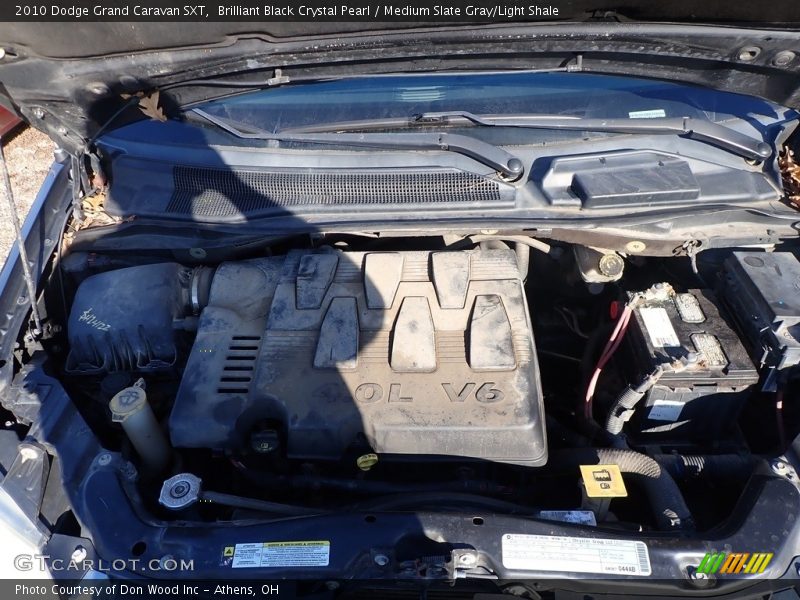 Brilliant Black Crystal Pearl / Medium Slate Gray/Light Shale 2010 Dodge Grand Caravan SXT