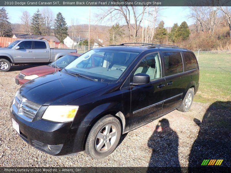 Brilliant Black Crystal Pearl / Medium Slate Gray/Light Shale 2010 Dodge Grand Caravan SXT