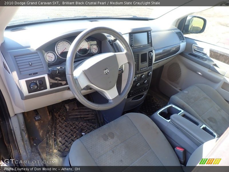 Brilliant Black Crystal Pearl / Medium Slate Gray/Light Shale 2010 Dodge Grand Caravan SXT