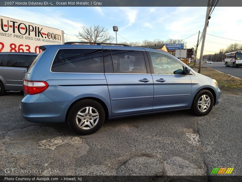 Ocean Mist Metallic / Gray 2007 Honda Odyssey EX-L