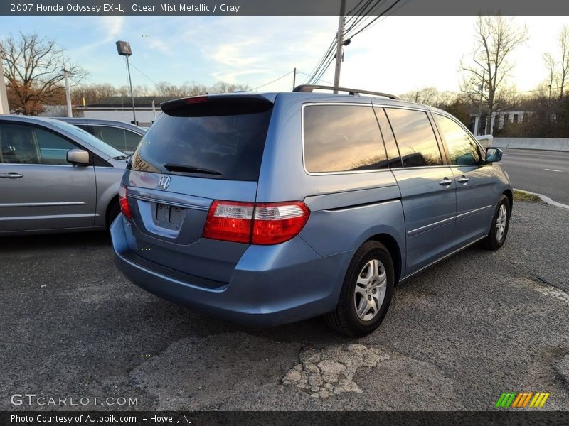 Ocean Mist Metallic / Gray 2007 Honda Odyssey EX-L