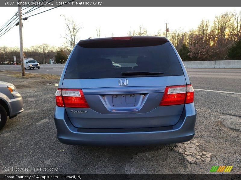 Ocean Mist Metallic / Gray 2007 Honda Odyssey EX-L