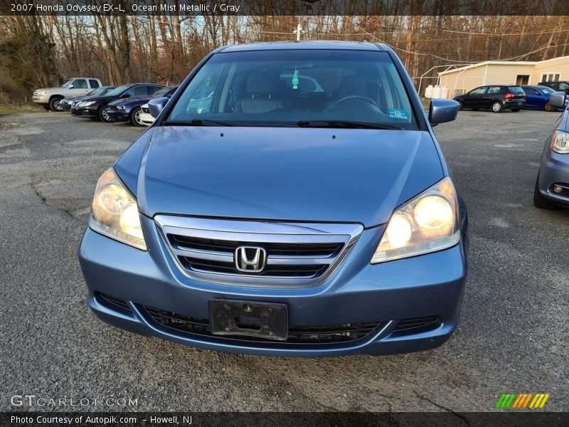 Ocean Mist Metallic / Gray 2007 Honda Odyssey EX-L