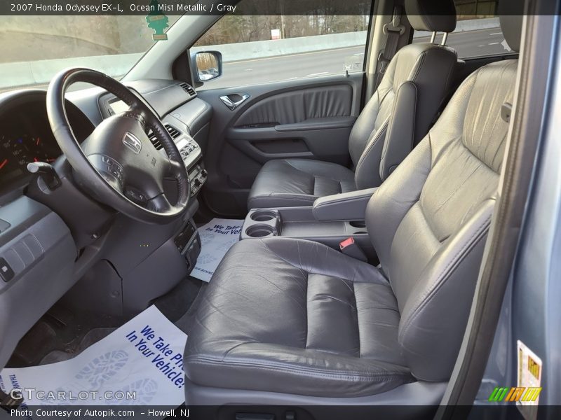 Ocean Mist Metallic / Gray 2007 Honda Odyssey EX-L