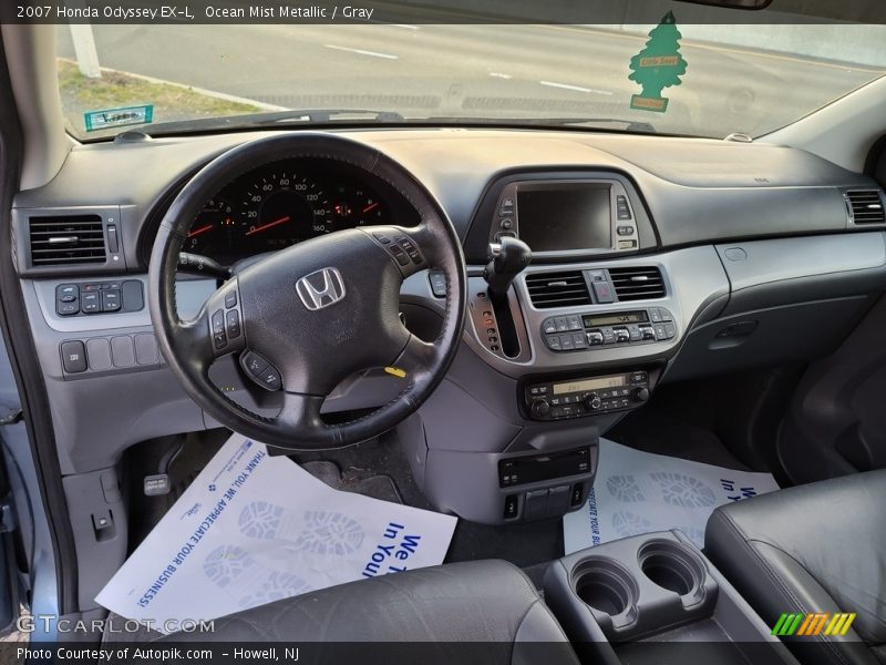 Ocean Mist Metallic / Gray 2007 Honda Odyssey EX-L