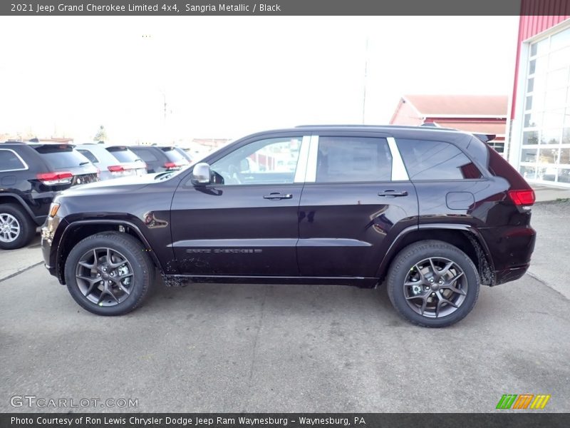 Sangria Metallic / Black 2021 Jeep Grand Cherokee Limited 4x4
