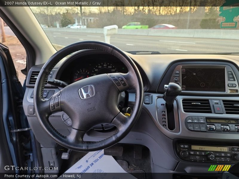 Ocean Mist Metallic / Gray 2007 Honda Odyssey EX-L