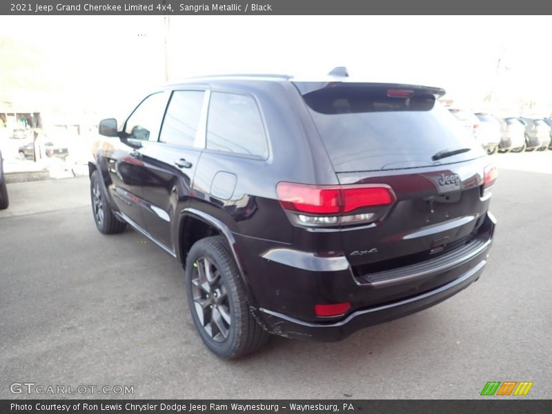 Sangria Metallic / Black 2021 Jeep Grand Cherokee Limited 4x4