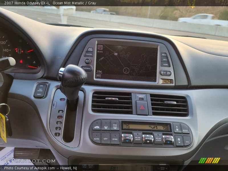 Ocean Mist Metallic / Gray 2007 Honda Odyssey EX-L