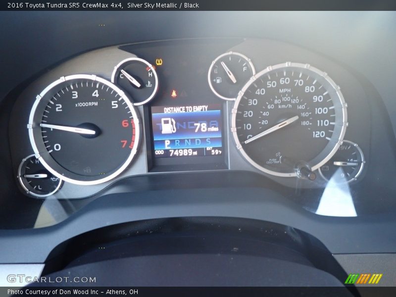Silver Sky Metallic / Black 2016 Toyota Tundra SR5 CrewMax 4x4