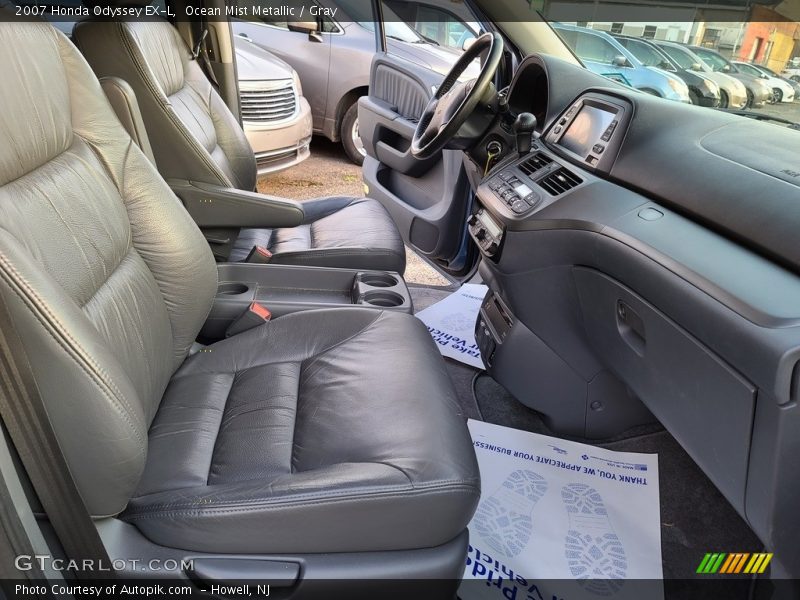 Ocean Mist Metallic / Gray 2007 Honda Odyssey EX-L