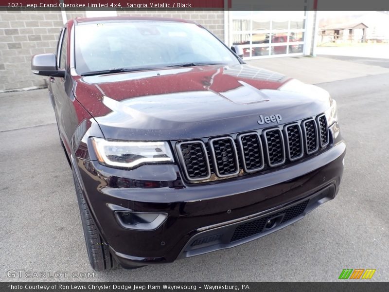 Sangria Metallic / Black 2021 Jeep Grand Cherokee Limited 4x4