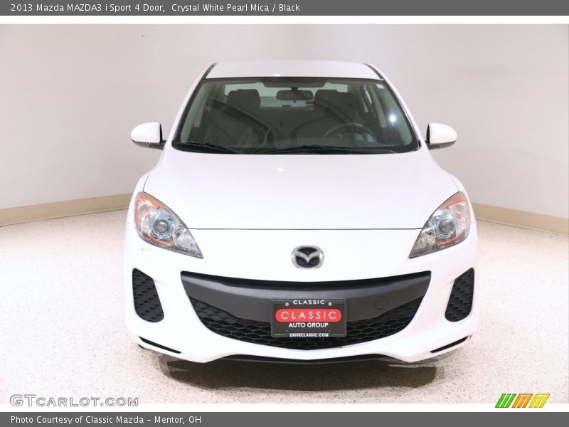 Crystal White Pearl Mica / Black 2013 Mazda MAZDA3 i Sport 4 Door