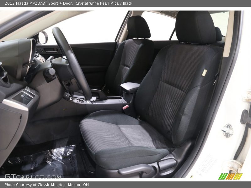 Crystal White Pearl Mica / Black 2013 Mazda MAZDA3 i Sport 4 Door