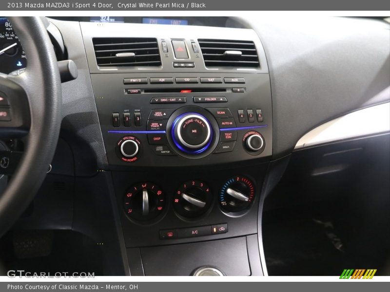Crystal White Pearl Mica / Black 2013 Mazda MAZDA3 i Sport 4 Door